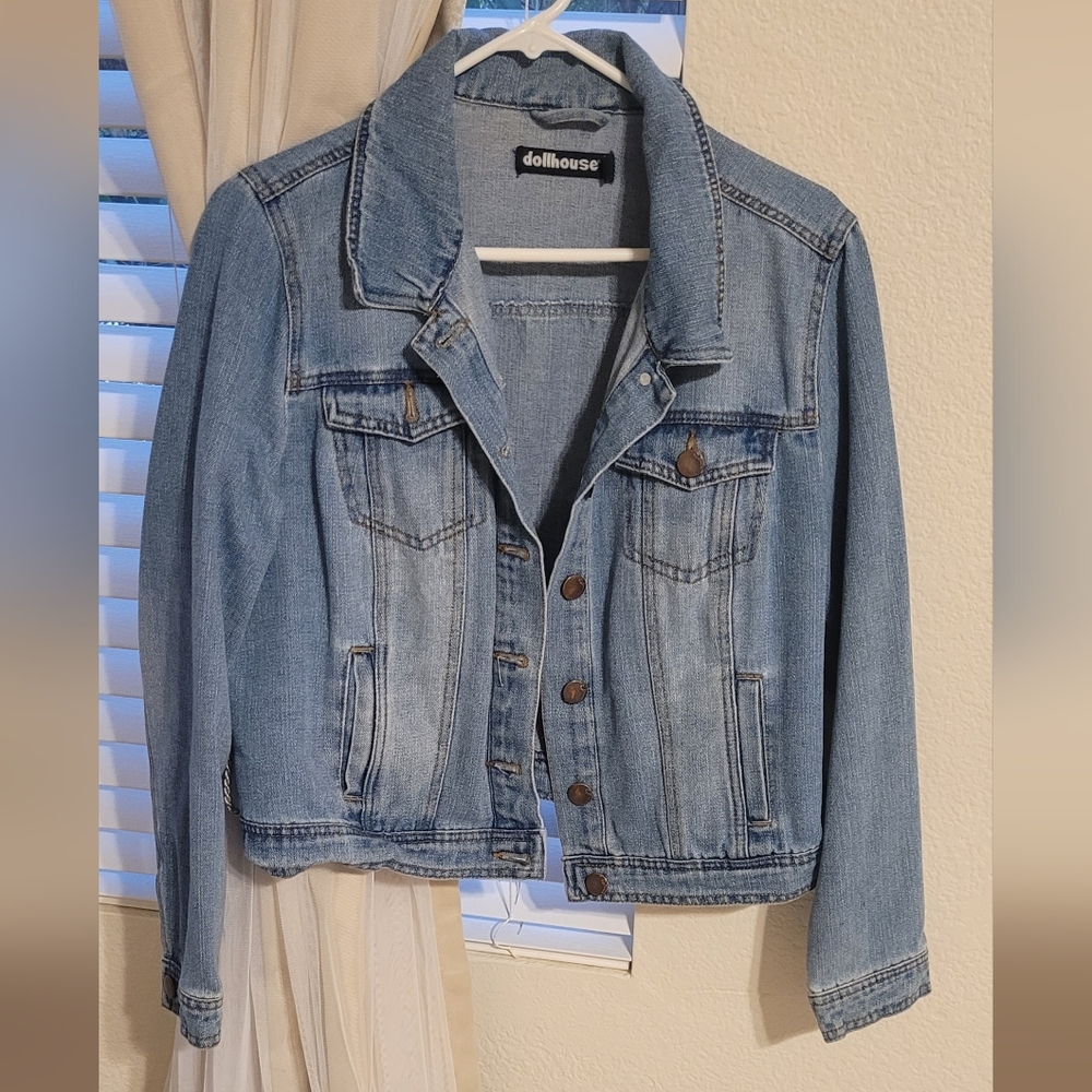 Dollhouse  Light Blue Jean Jacket EUC - XL Jr
